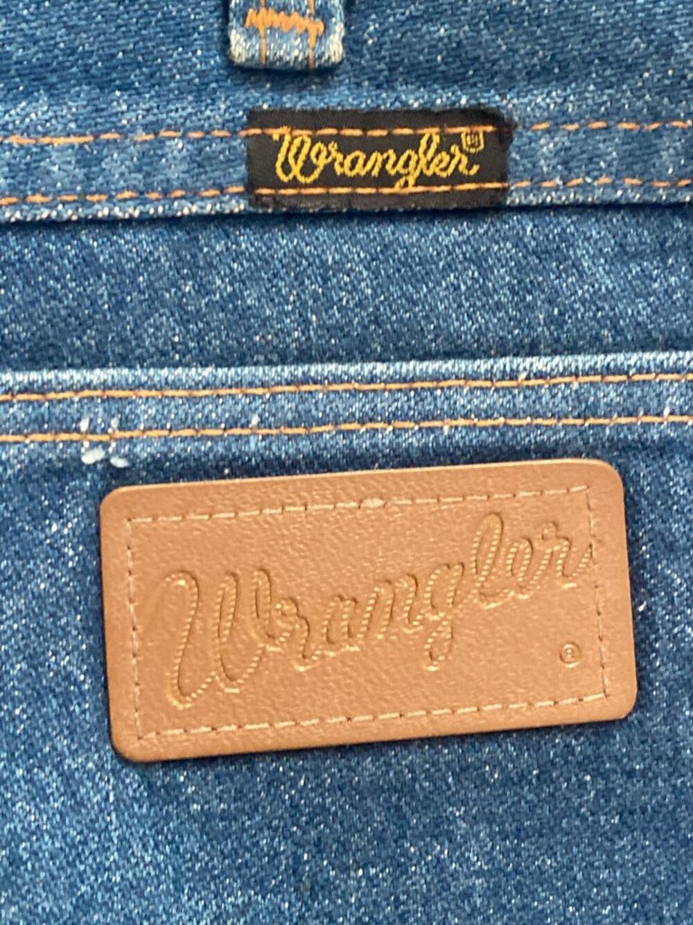 Women's Wrangler Jeans Cowboy Cut Straight Leg Printed Talon Zip Sz 31x36 USA - Picture 7 of 14